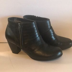 Sz 9 Black Booties by OK See photos. Strappy upper